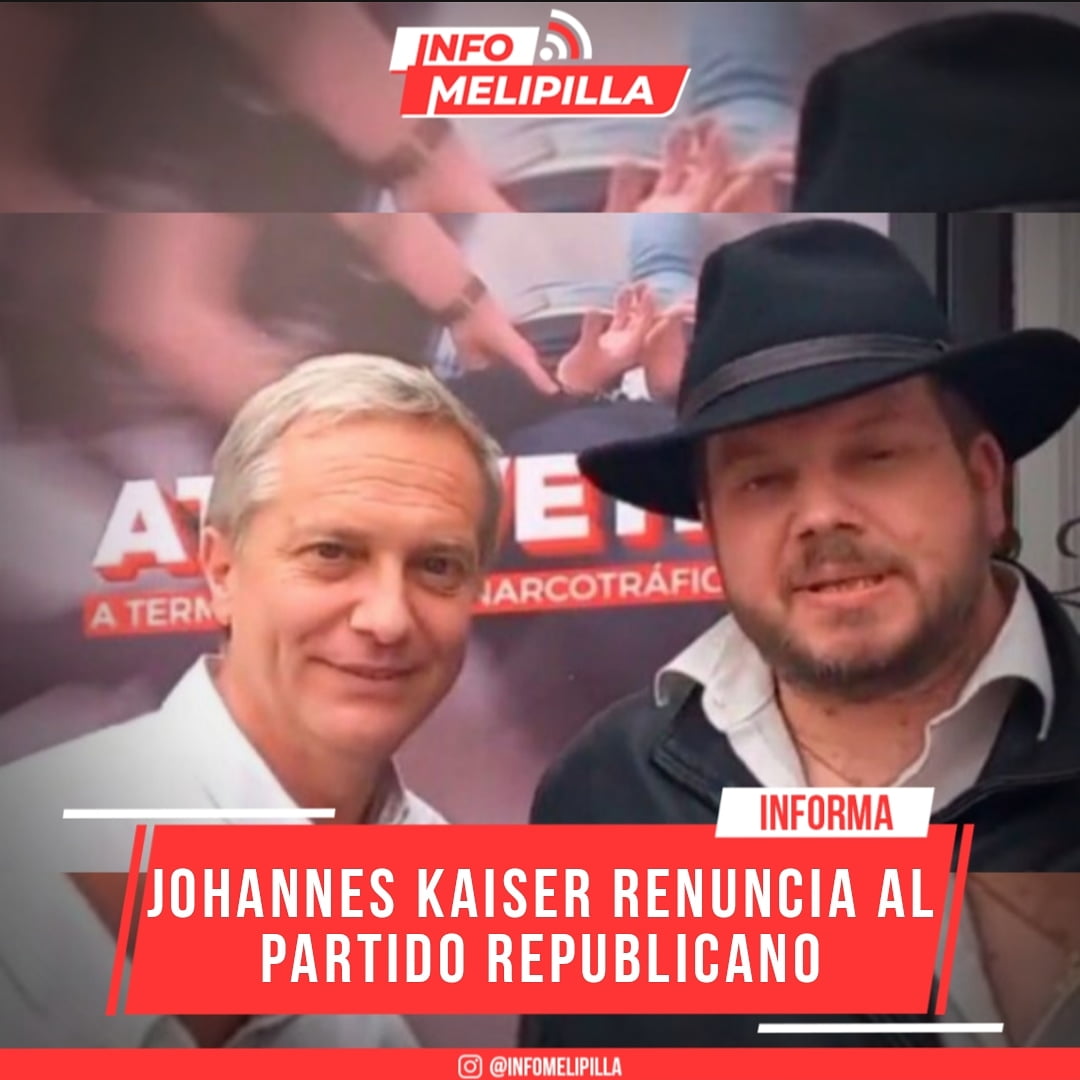 Johannes Kaiser renuncia al Partido Republicano