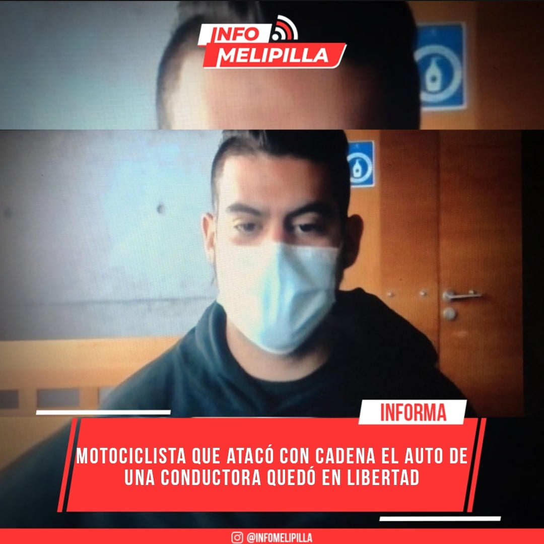 Motociclista que atacó con cadena el auto de una conductora quedó en libertad