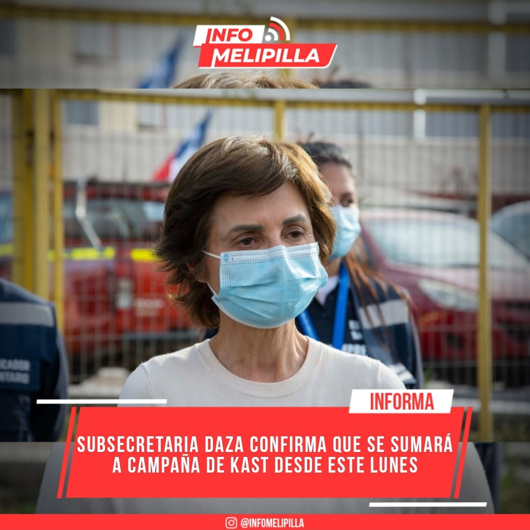 Subsecretaria Daza confirma que se sumará a campaña de Kast desde este lunes