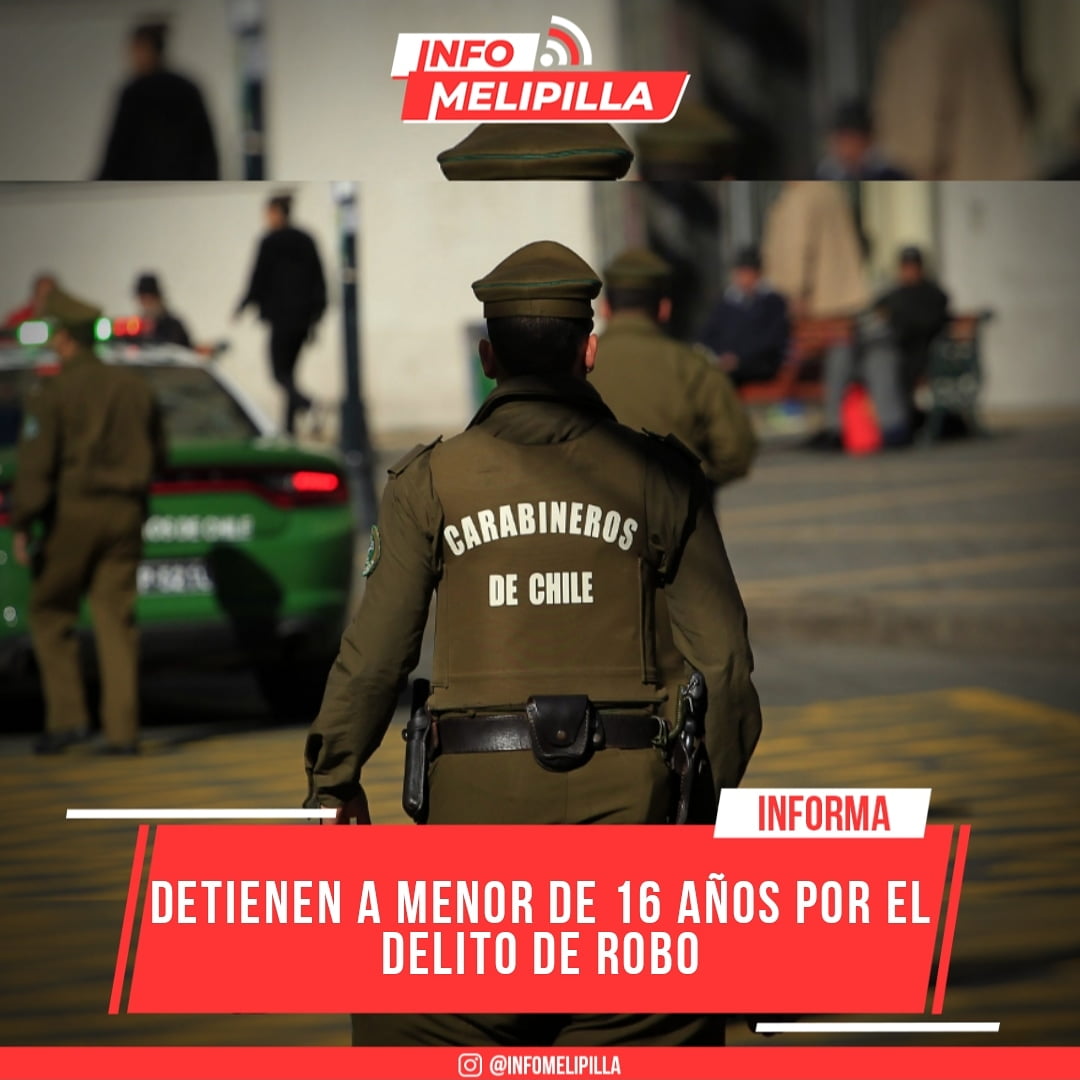 Detienen a menor de 16 años por el delito de robo