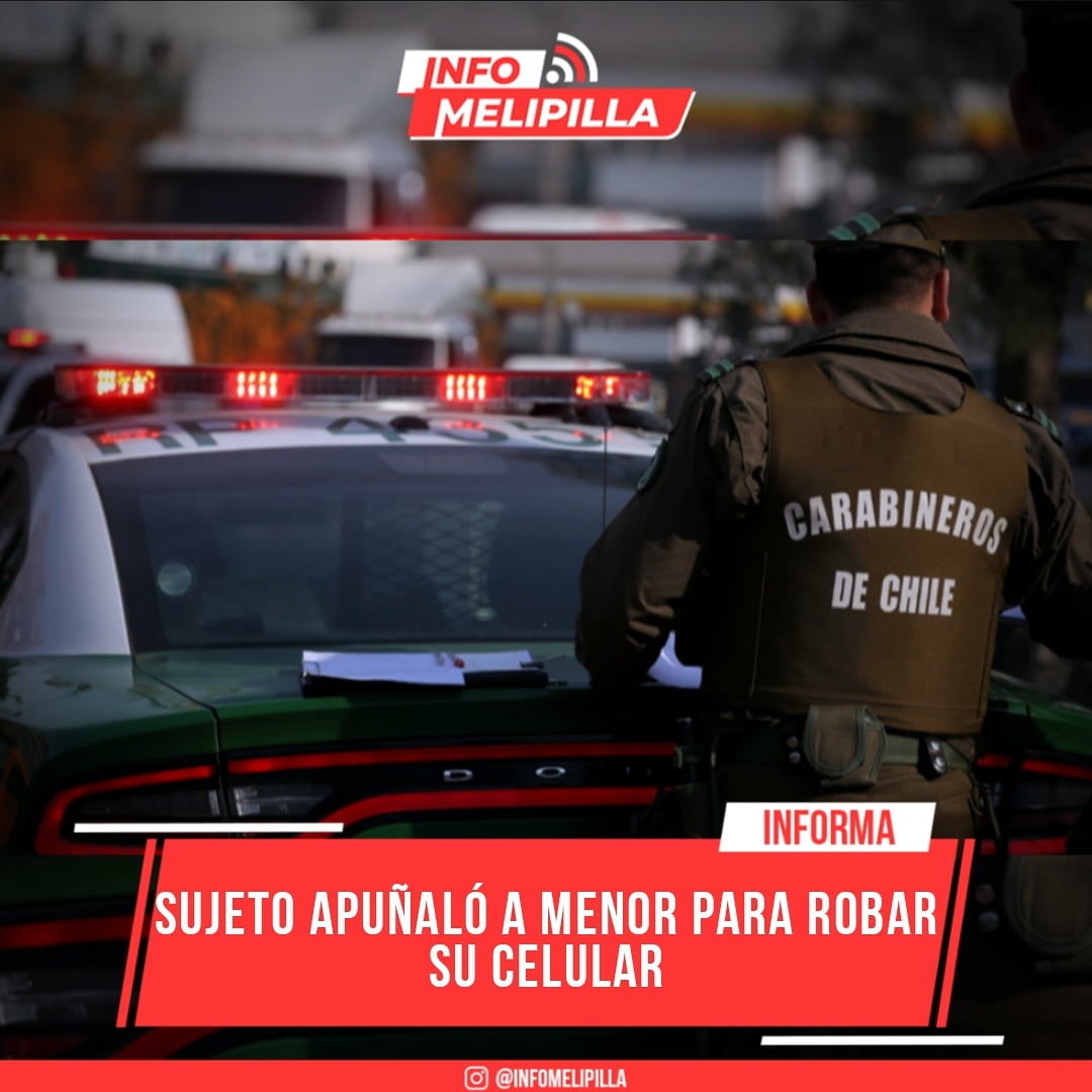 Buscan a sujeto que apuñaló a menor para robar su celular