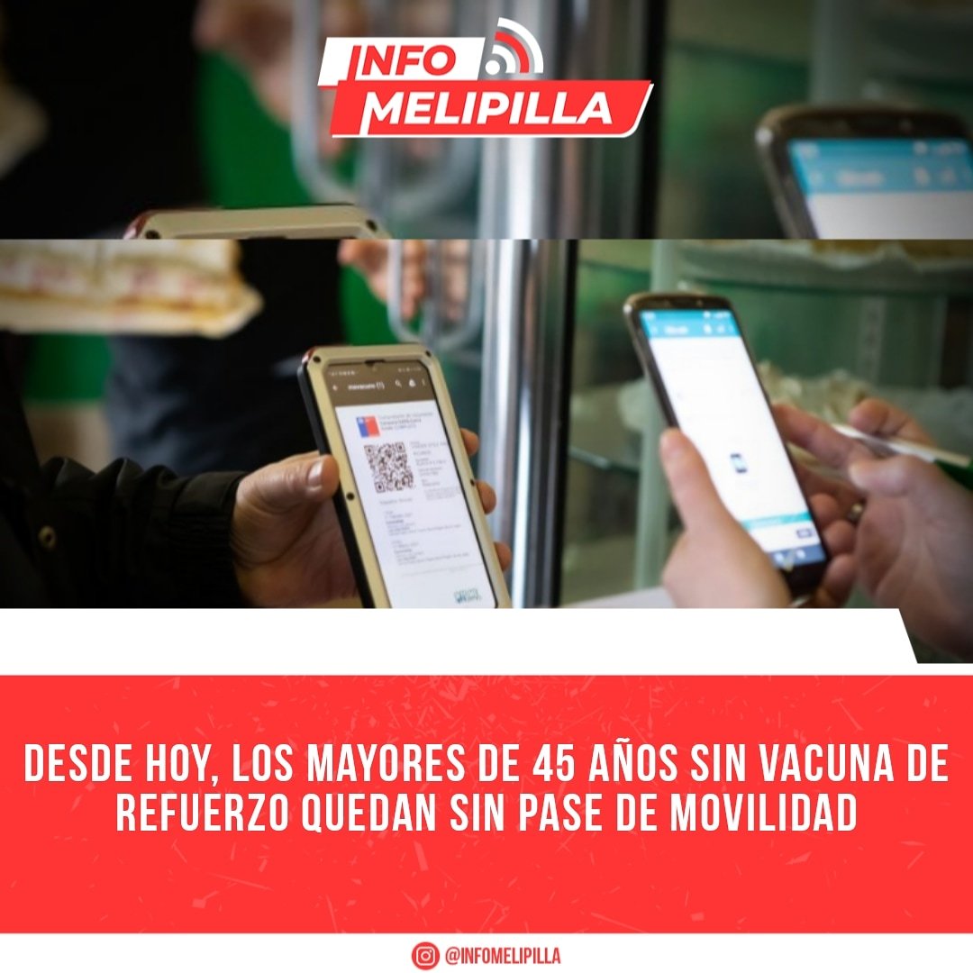 Desde hoy, los mayores de 45 años sin vacuna de refuerzo quedan sin pase de movilidad