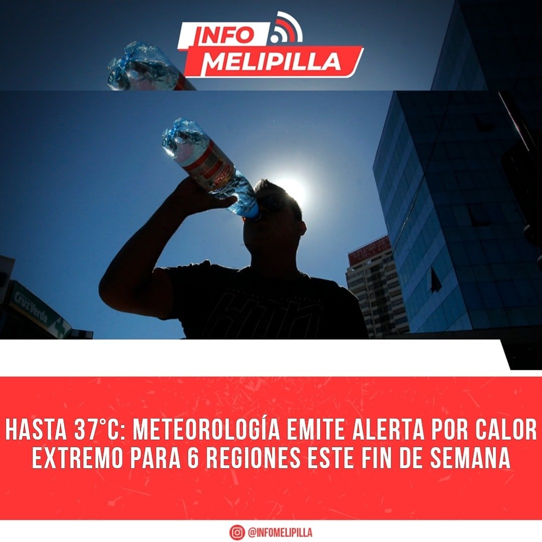 Hasta 37°C: Meteorología emite alerta por calor extremo para 6 regiones este fin de semana