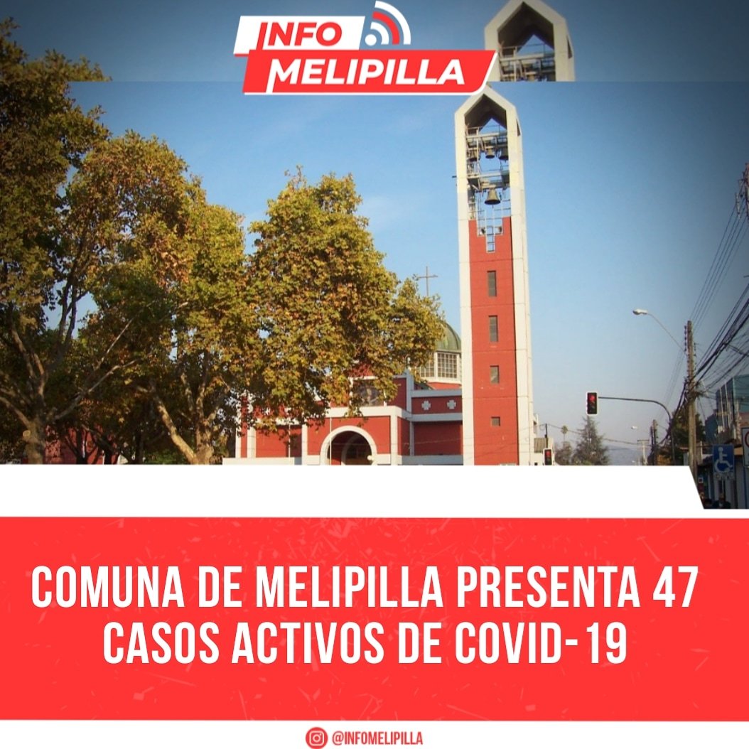 Comuna de Melipilla presenta 43 casos activos de Covid-19