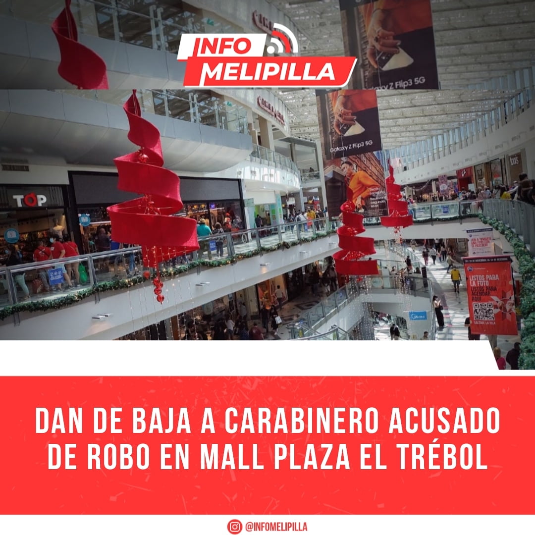 Dan de baja a carabinero acusado de robo en Mall Plaza El Trébol