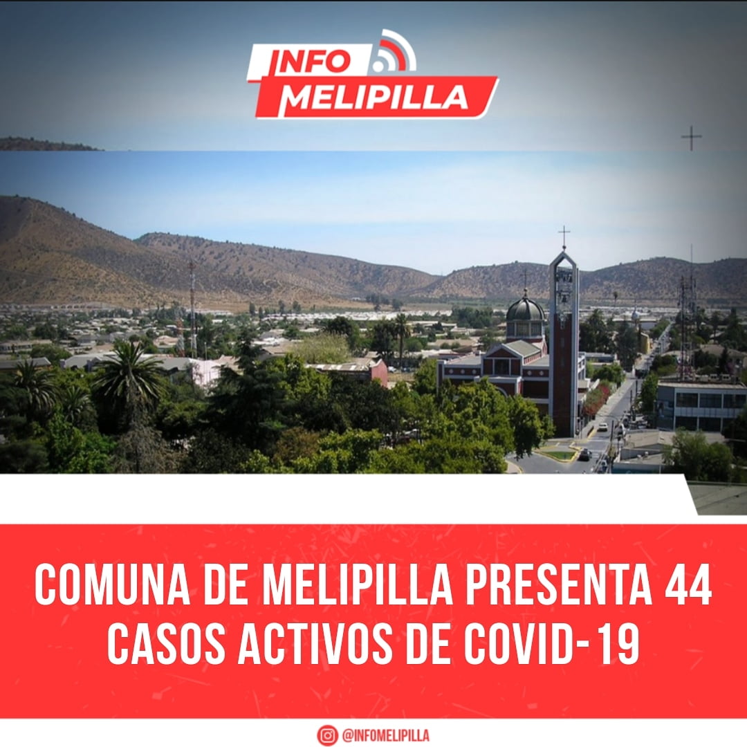 Comuna de Melipilla presenta 44 casos activos de Covid-19