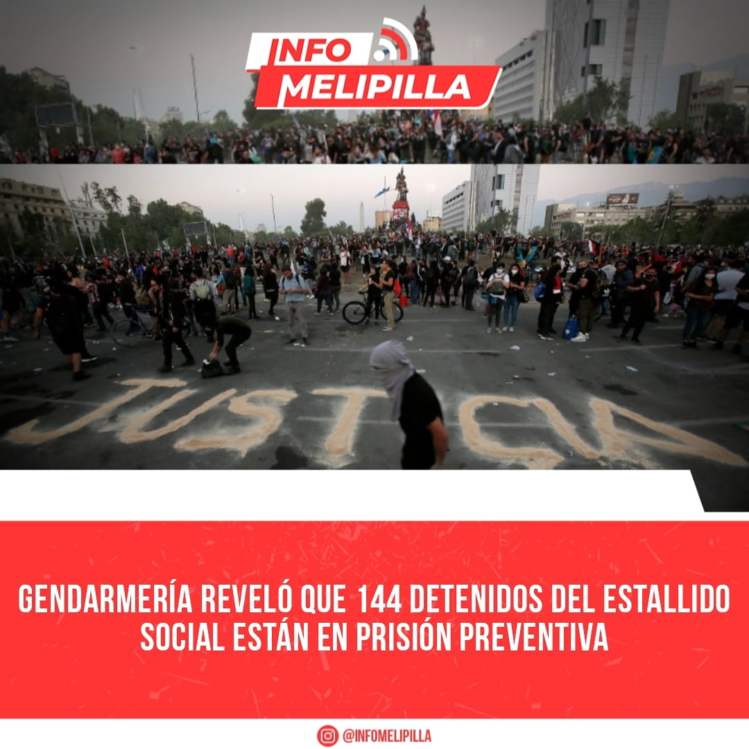 Gendarmería reveló que 144 detenidos del estallido social están en prisión preventiva