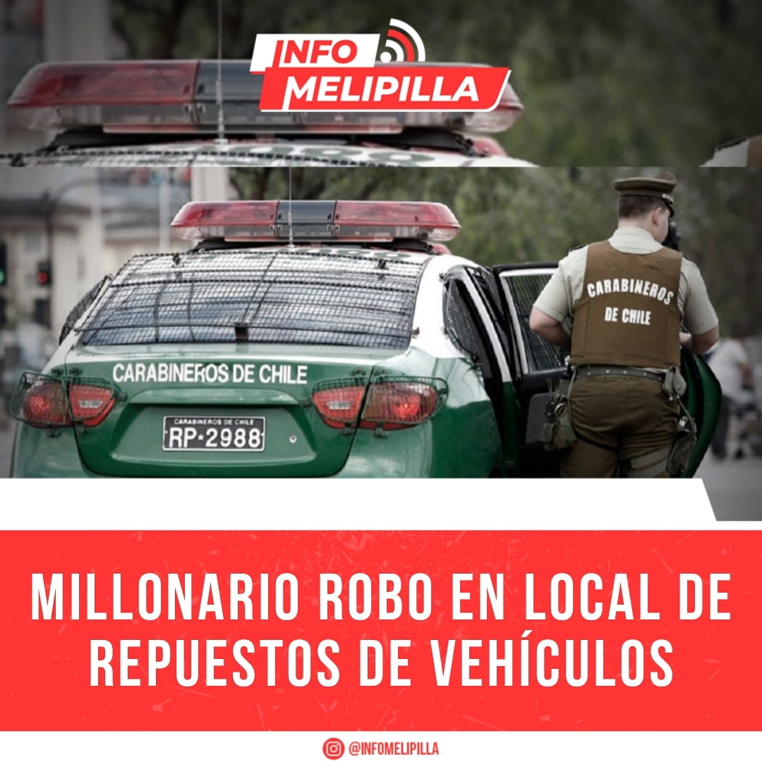 Millonario robo en local de repuestos de vehículos
