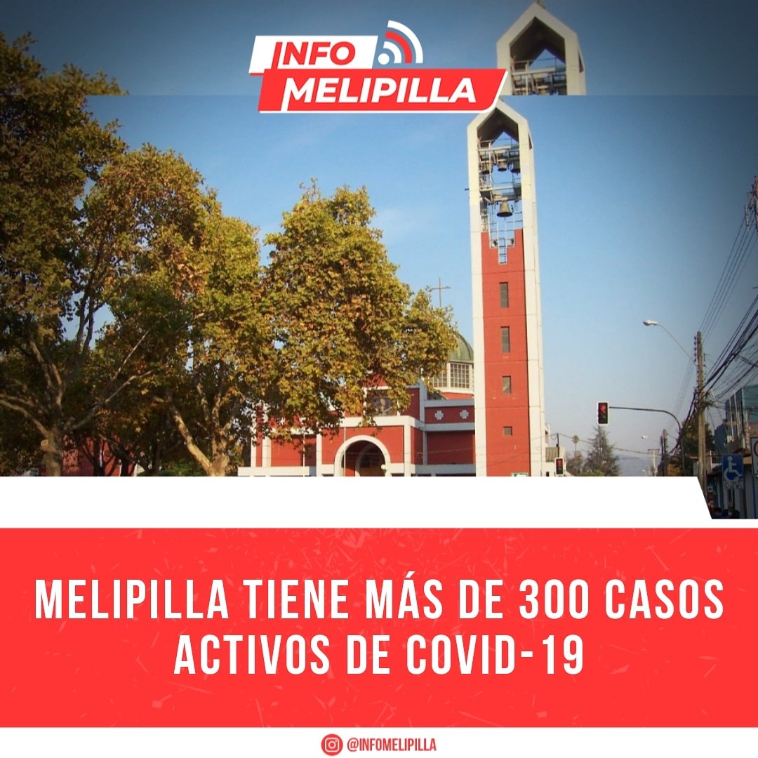 Melipilla tiene más de 300 casos activos de Covid-19