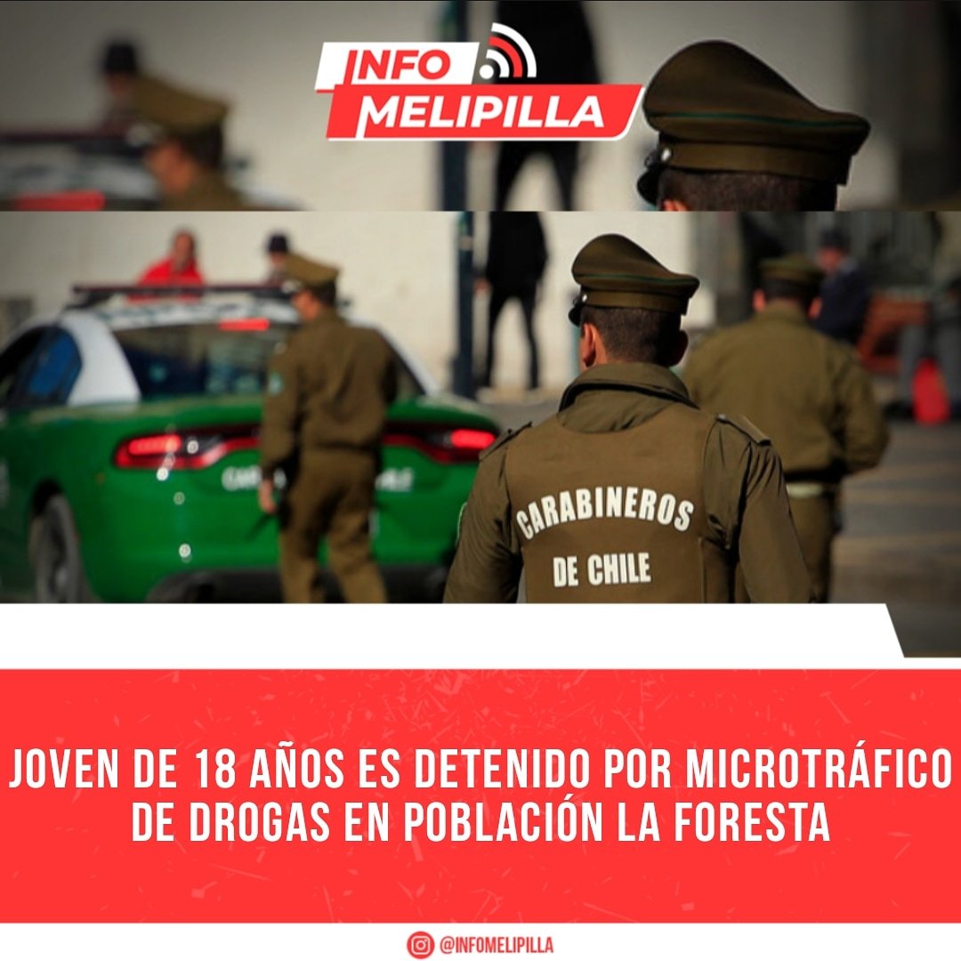 Joven de 18 años es detenido por microtráfico de drogas en Población La Foresta