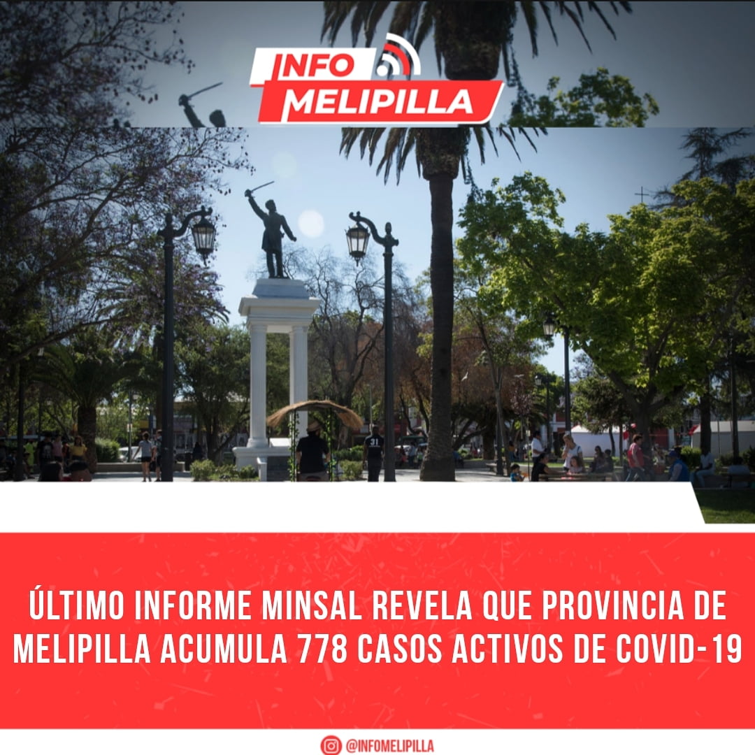 Último informe Minsal revela que provincia de Melipilla acumula 778 casos activos de covid-19