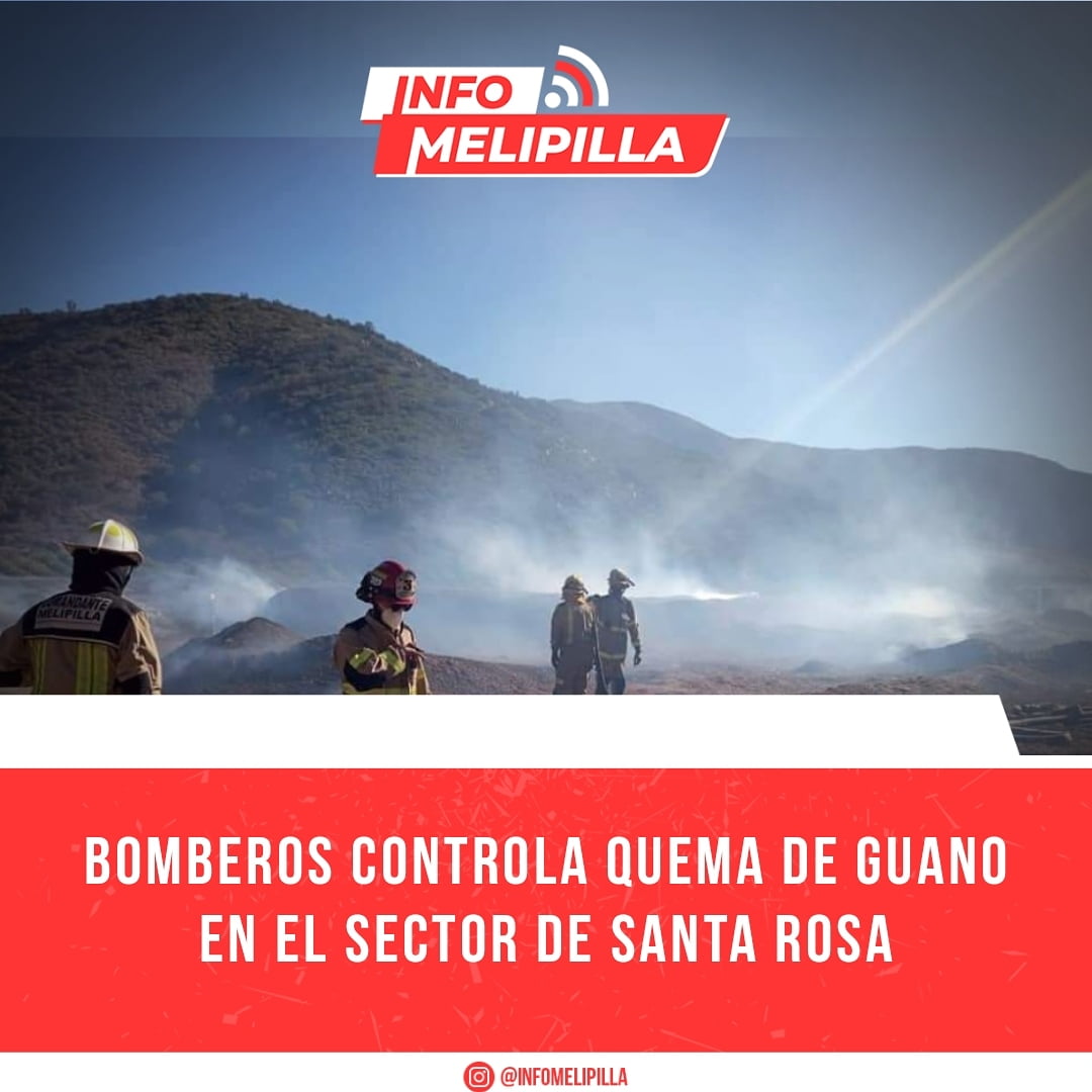 Bomberos controla quema de guano en el sector de Santa Rosa