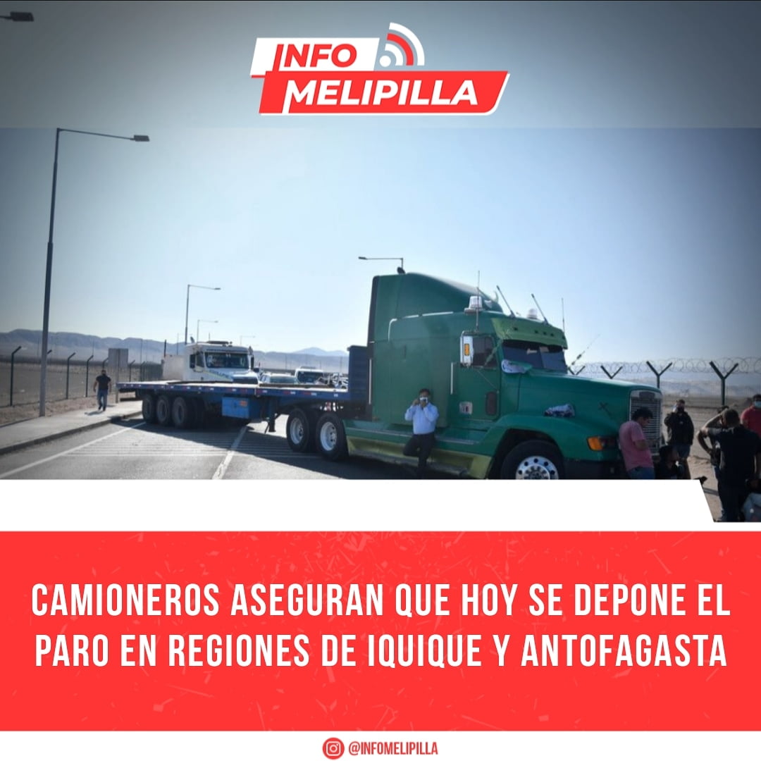 Camioneros aseguran que este lunes se depone el paro en regiones de Iquique y Antofagasta